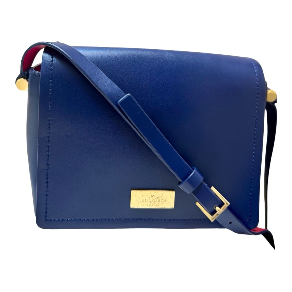 Kate Spade Ava Arbour Hill Smooth Leather Flap Crossbody Bag.